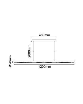 MECA * LÁMPARA LINEAL 28W 4000K BLANCA